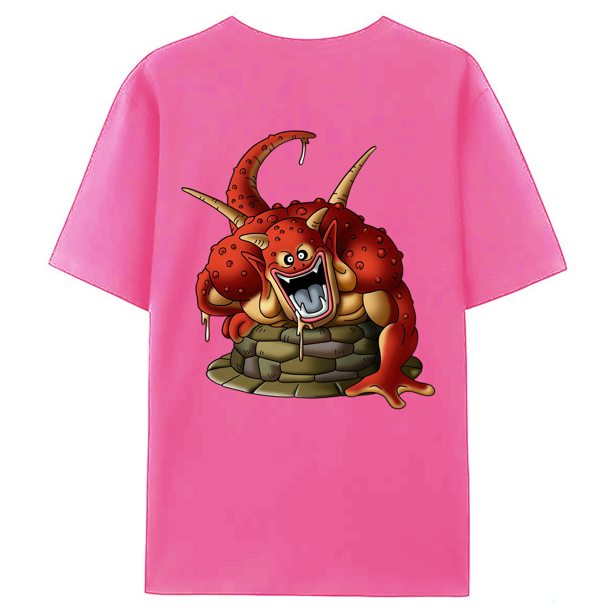 （画像用） ドラゴンクエスト Doragon Kuesuto Dragon Quest レディース半袖Tシャツ(バックプリント)
